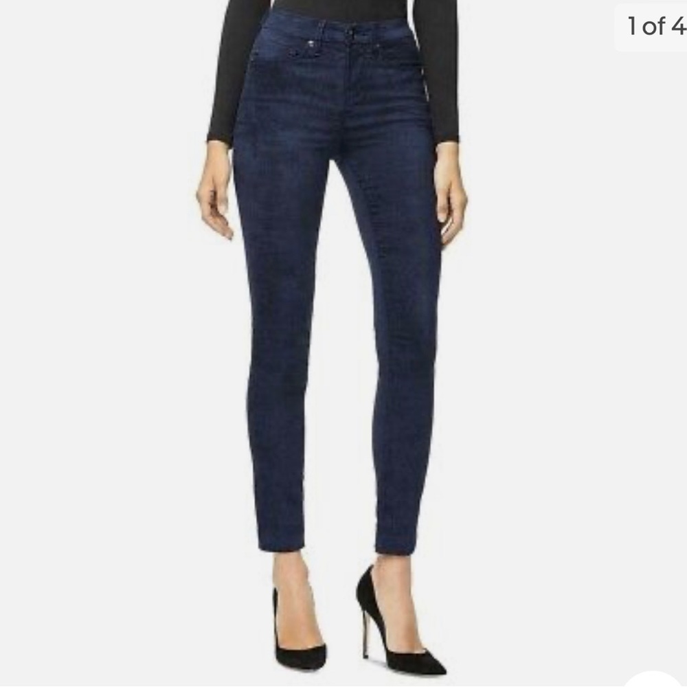Good American Good Legs - Navy Suede